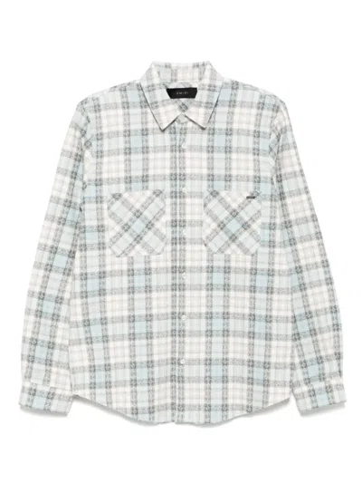 Amiri Classic Flannel Shirt In White