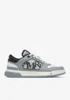 Amiri Grey 'classic Low' Sneakers With Maxi Logo On The Side And Logo Patch On The Tongue In Gray