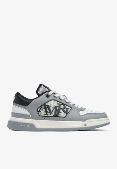 Amiri Classic Leather Low-top Sneakers In Gray