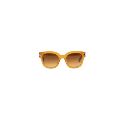 Amiri Classic Logo Sunglasses - Tan In Yellow
