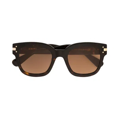Pre-owned Amiri Classic Logo Sunglasses 'brown/gold' | Men's Size Onesize