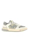 Amiri Logo-detail Leather Lace-up Low-top Sneakers In Gray