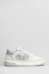 Amiri Classic Panelled Grained Leather Sneakers In White