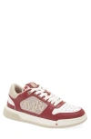 Amiri Bordeaux 'classic Low' Sneakers With Maxi Logo On The Side And Logo Patch On The Tongue In Leather M In Deep Red