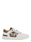 Amiri Men 'classic Low' White Sneaker With Maxi Logo On The Side And Tone-on-tone Ma Quad Motif In L In White