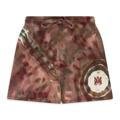 Amiri Clay Ma Tie Dye Cashmere Shorts In Neutral