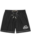 Amiri Logo-print Shorts In Black