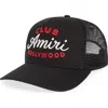 Amiri Black Baseball Cap With Maxi Logo On The Front In Cotton Man In Black