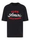 Amiri Club  Oversized Tee In Black