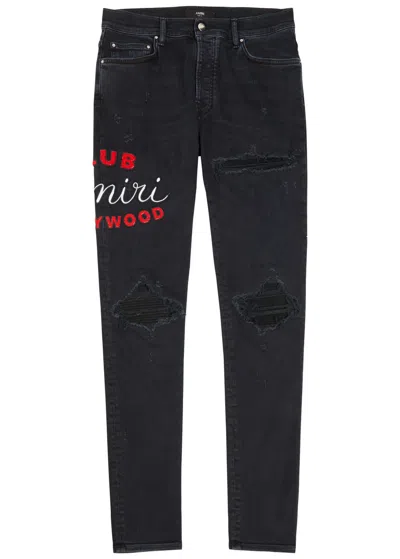 Amiri Club Hollywood Jeans In Black