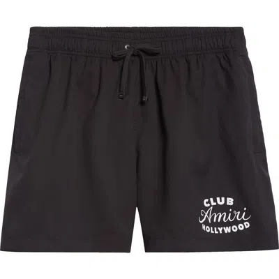 Amiri Club  Swim Trunks In Black