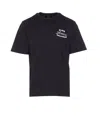 Amiri Black Crewneck T-shirt With Logo Lettering On The Front And Maxi Logo Print On The Rear In Cotton Ma In Black