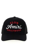 Amiri Black Baseball Cap With Maxi Logo On The Front In Cotton Man In Black