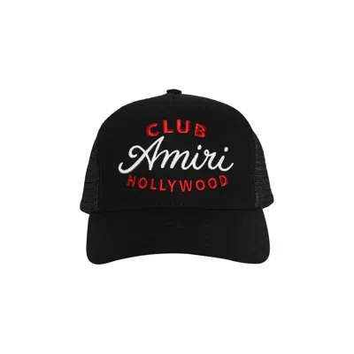 Pre-owned Amiri Club  Trucker Hat 'black' | Men's Size Onesize