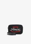 Amiri Club Camera Case Messenger Bag In Black