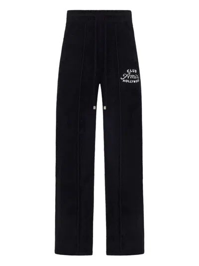 Amiri Club Logo Drawstring Track Pants In Black