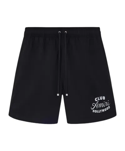 Amiri Club Swim Shorts In Black