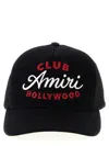 Amiri Black Baseball Cap With Maxi Logo On The Front In Cotton Man In Black