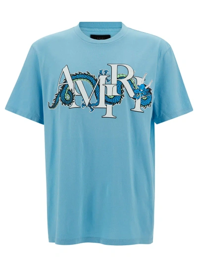 Amiri Blue Cny Dragon T-shirt