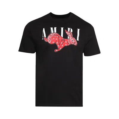 Pre-owned Amiri Cny Rabbit Logo Tee 'black' | Men's Size Xl