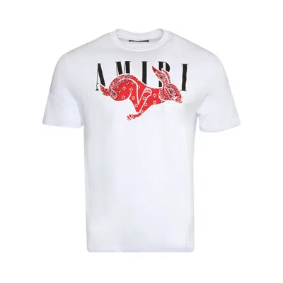 Pre-owned Amiri Cny Rabbit Logo Tee 'white' | Men's Size M