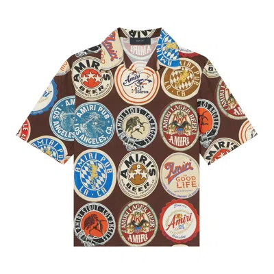 Pre-owned Amiri Coasters Bowling Shirt 'chocolate' | Brown | Men's Size M