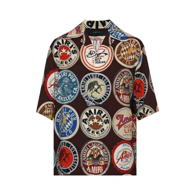 Pre-owned Amiri Coasters Bowling Shirt 'chocolate' | Brown | Men's Size M
