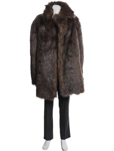 Pre-owned Amiri Coat In Brown