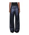 Amiri Navy Coated Denim Carpenter Jeans In Blue