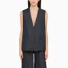 Amiri V-collar Sleeveless Vest In Blue