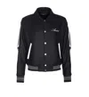 Amiri Twill Wool Bones Bomber Jacket With Patches