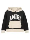 Amiri Boy's Logo-print Collegiate Inspired Hoodie In Black