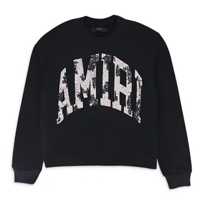 Amiri Collegiate Logo Black Sweatshirt