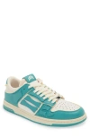 Amiri Collegiate Skel Top Low Sneaker Sea Blue White In Sea Blue White