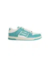 Amiri Collegiate Skel Top Low Sneaker Sea Blue White In Blue