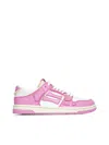 Amiri Collegiate Skel Top Low Sneakers In Pink