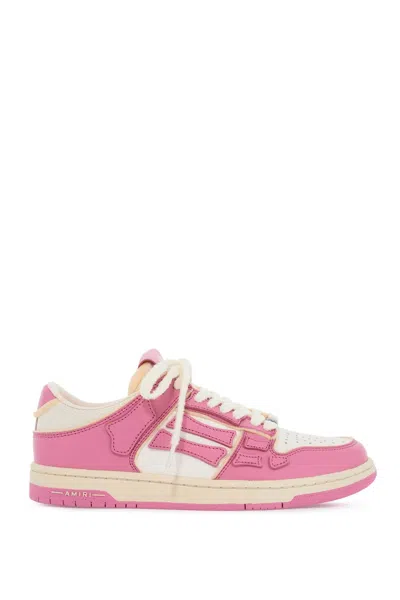 Amiri Collegiate Skel Top Low Trainers In Pink