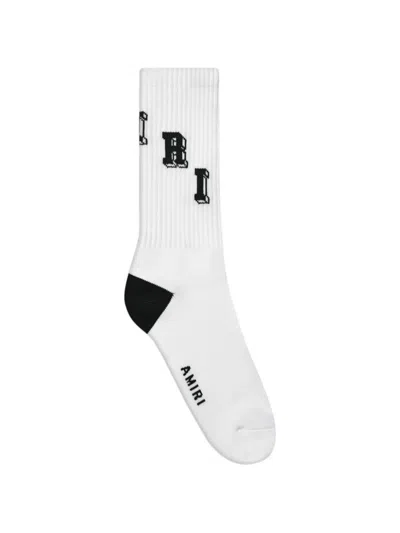 Amiri Collegiate Tube Socks In White