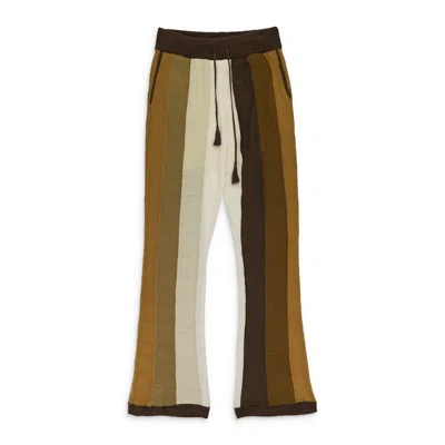 Amiri Color-block Drawstring Brown Pants