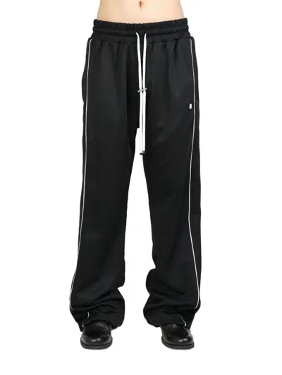 Amiri Contrast-trim Drawstring Track Pants In 001 Black