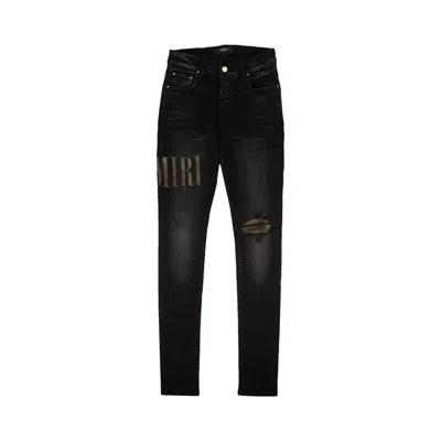 Pre-owned Amiri Core Applique Jean 'aged Black'