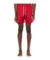 Amiri Core Drawstring Swimsuit In Red