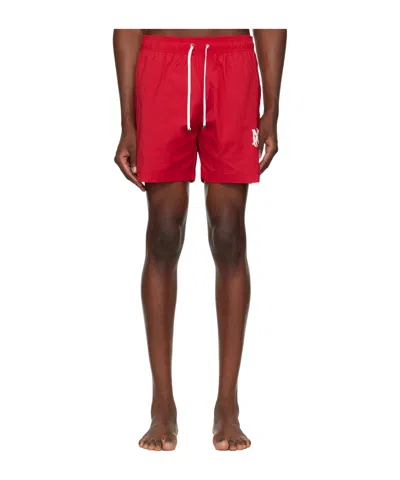 Amiri Core Drawstring Swimsuit In Red