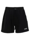 Amiri Black Cotton Short With Logo