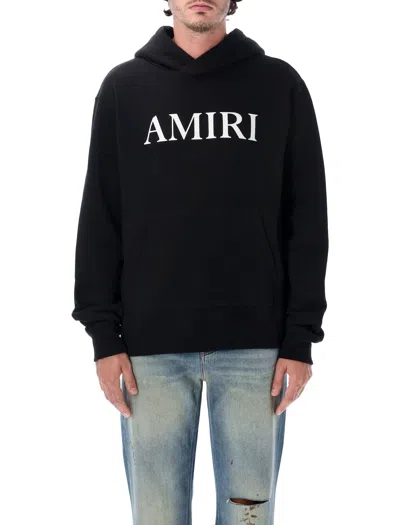 Amiri Core Logo Black Cotton Relaxed Fit Hooded Sweatshirt
