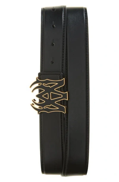 AMIRI AMIRI CORE LOGO BUCKLE LEATHER BELT