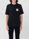 Amiri Jazz Wolf Black Crewneck T-shirt With Logo Lettering On The Front And Maxi Print On The Rear In Cott In Black