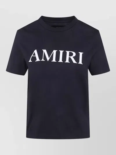 Amiri Core Logo Crew Neck Short Sleeve T-shirt In Blue