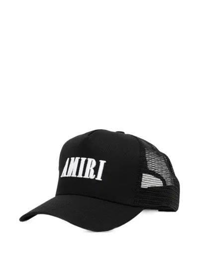 Amiri Core Logo Mesh-panel Trucker Hat In Black