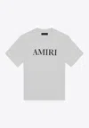 Amiri Cotton T-shirt With Front Logo Print In White